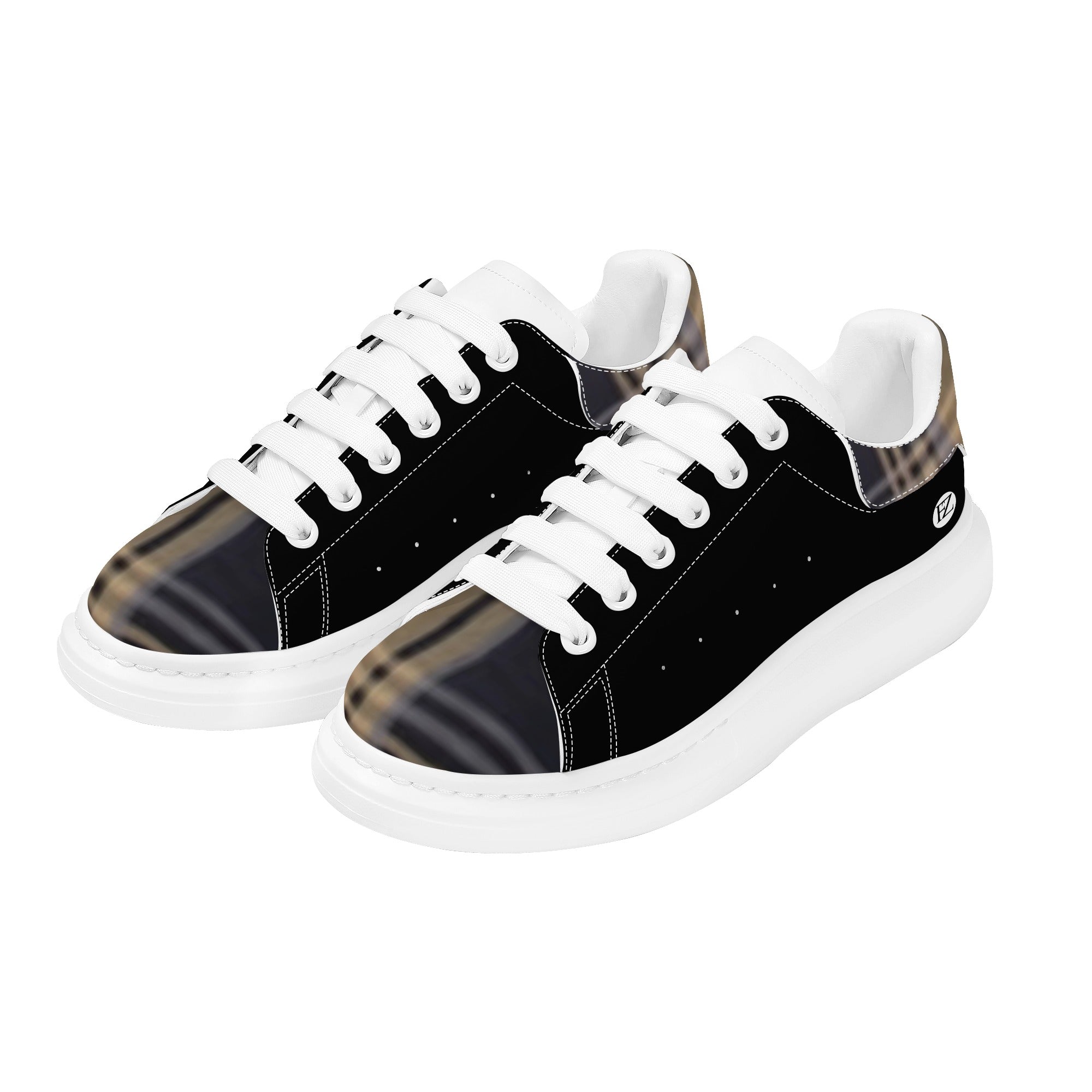 FZ Men's White Tongue Chunky Shoes - FZwear