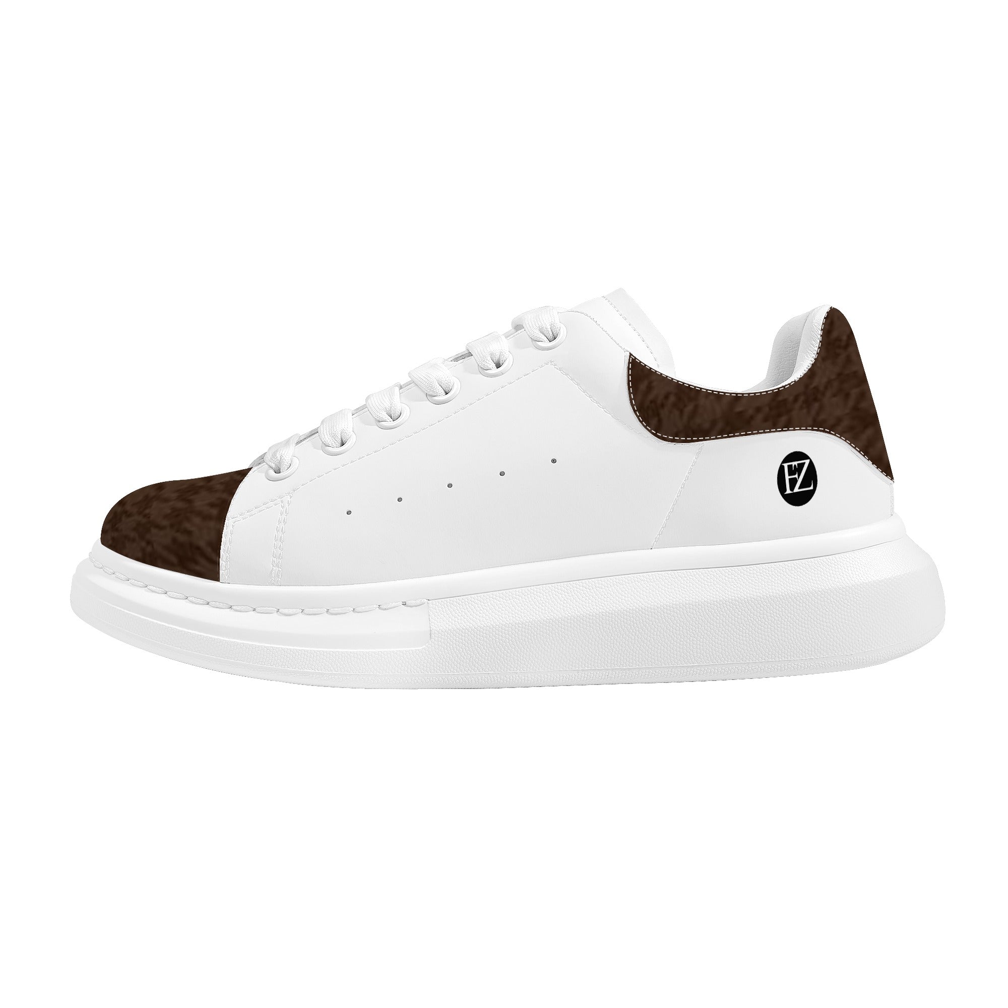 FZ Men's White Tongue Chunky Shoes - FZwear