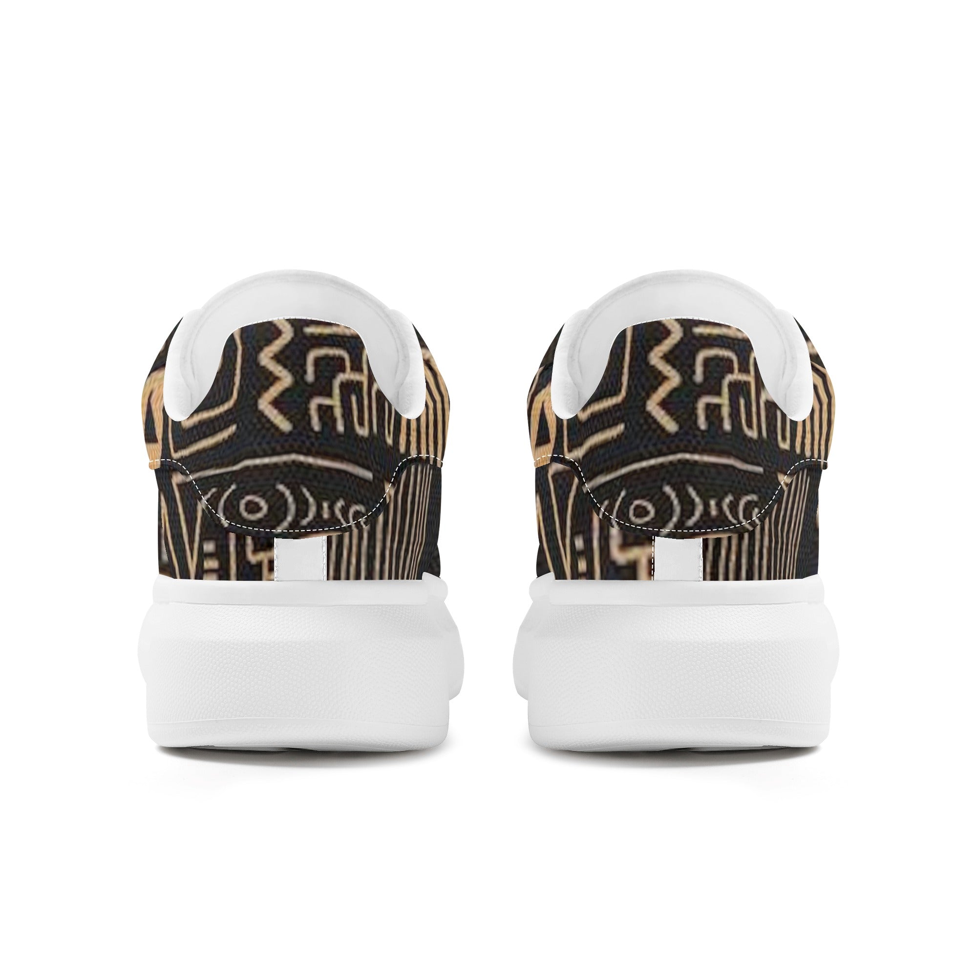 FZ Women's White Tongue Low Top Chunky Shoes - FZwear