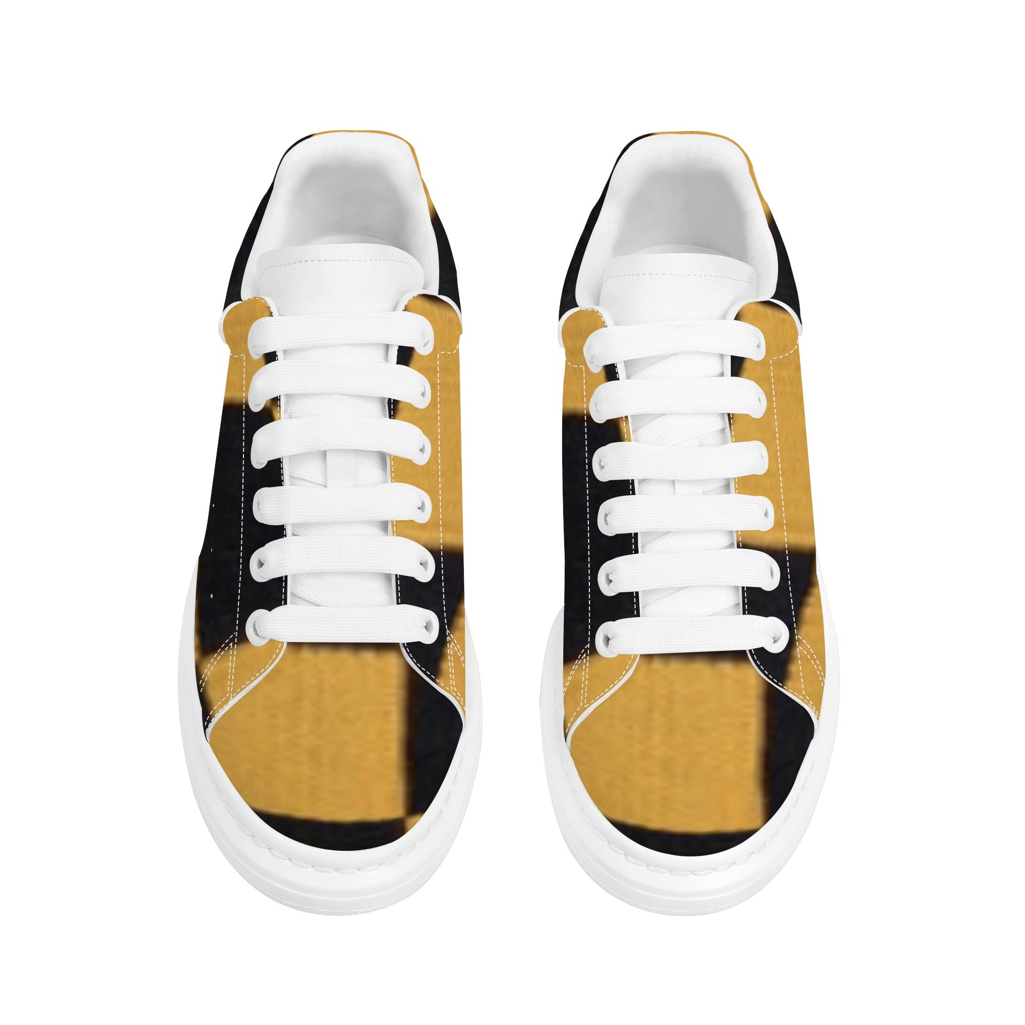 FZ Women's White Tongue Low Top Chunky Shoes - FZwear