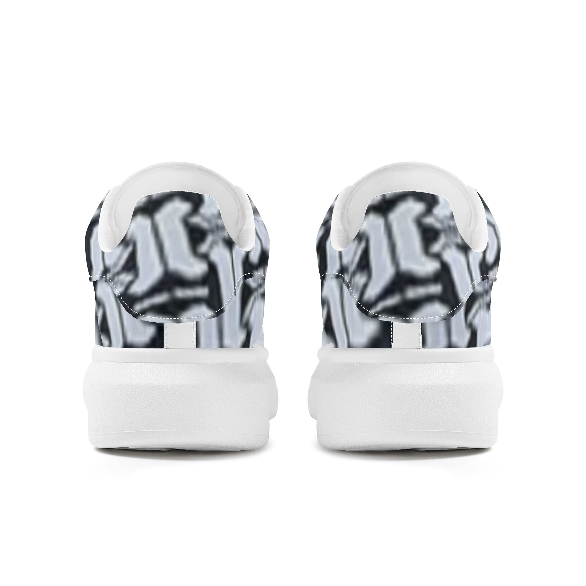 FZ Women's White Tongue Low Top Chunky Shoes - FZwear