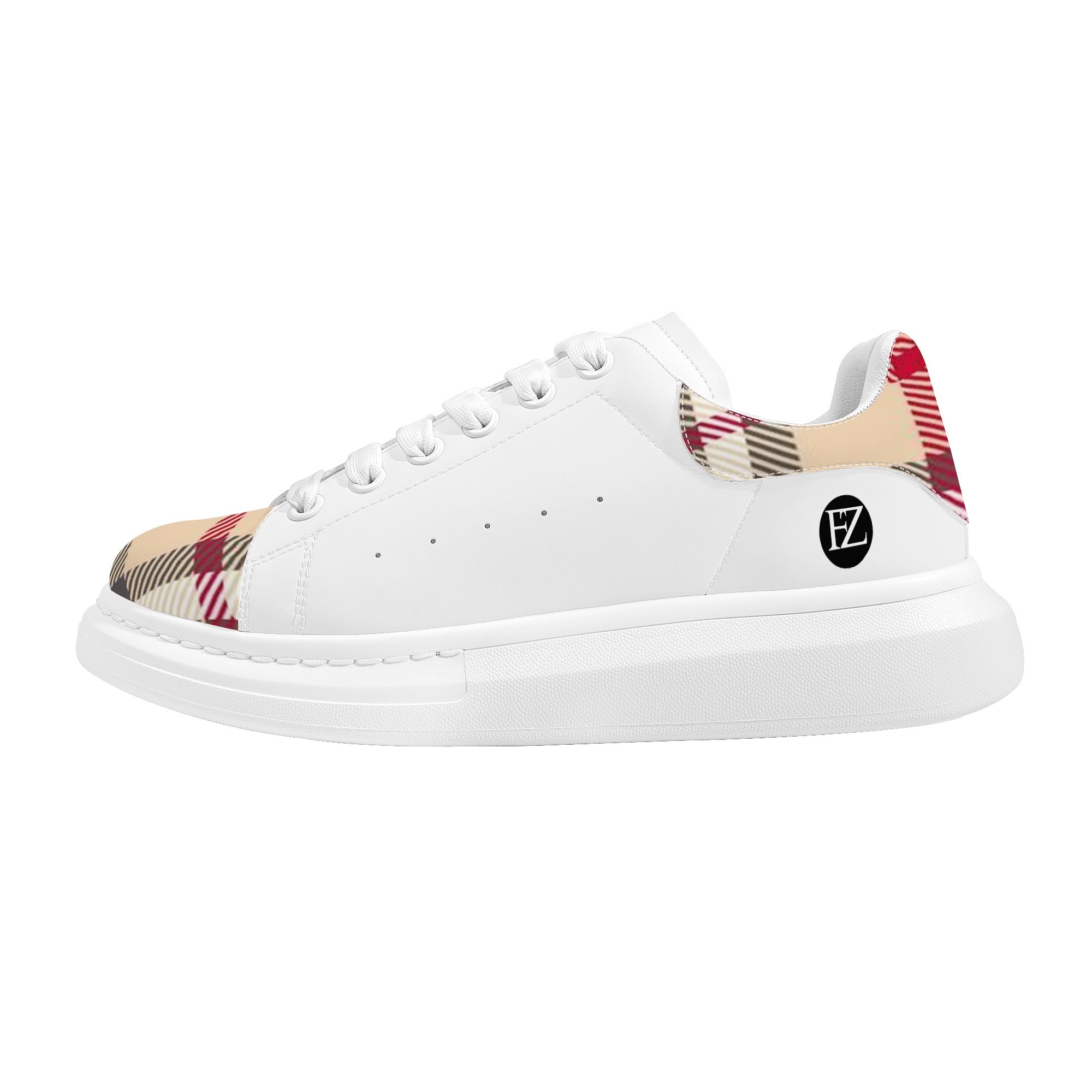 FZ Men's White Tongue Chunky Shoes - FZwear