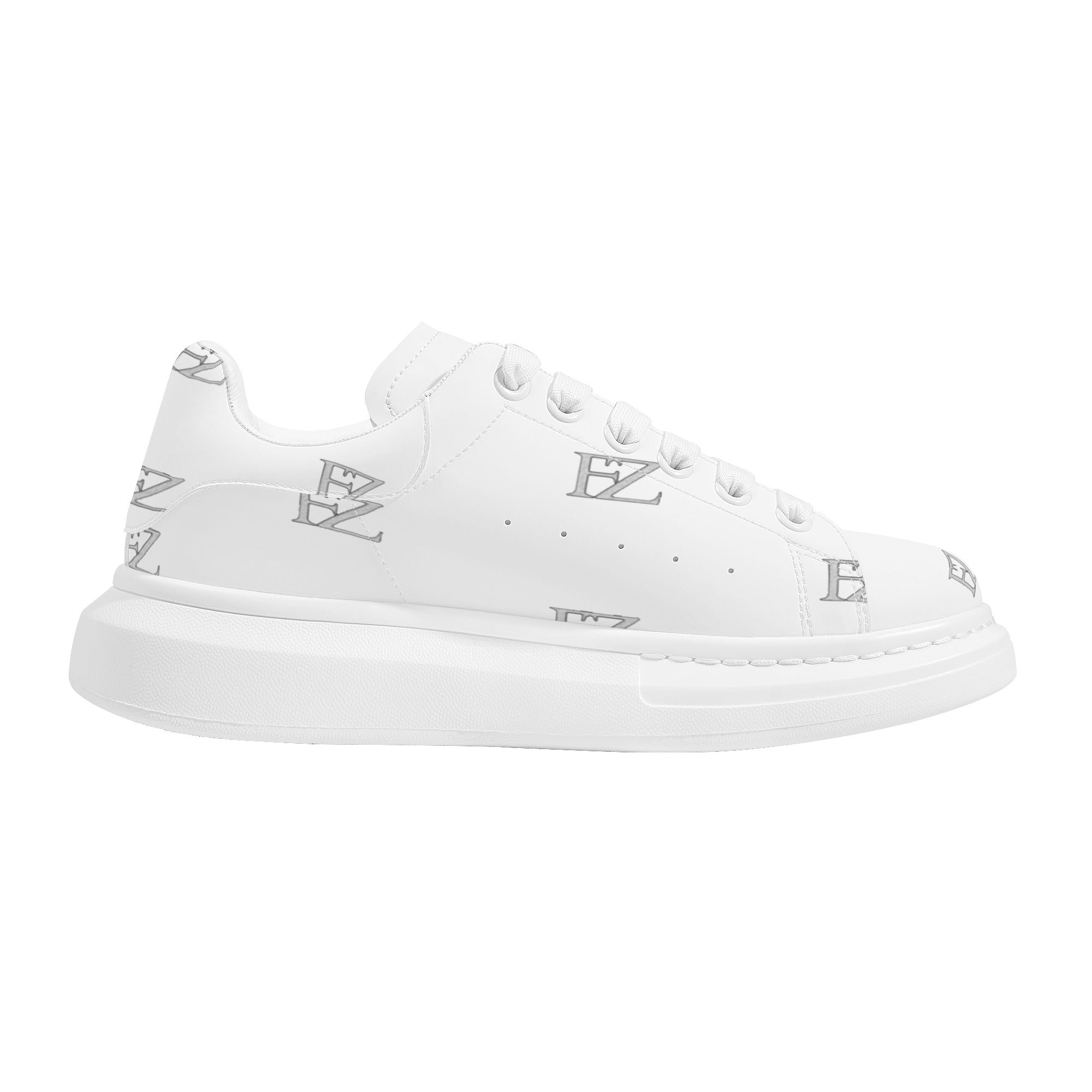 FZ Women's White Tongue Low Top Chunky Shoes - FZwear