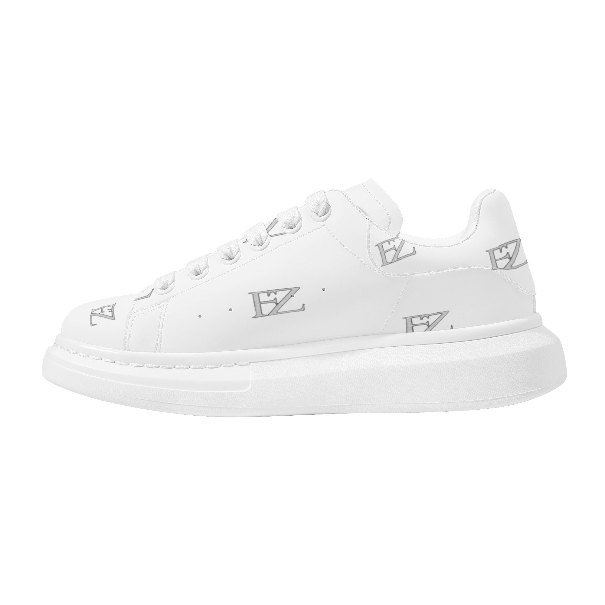 FZ Women's White Tongue Low Top Chunky Shoes - FZwear
