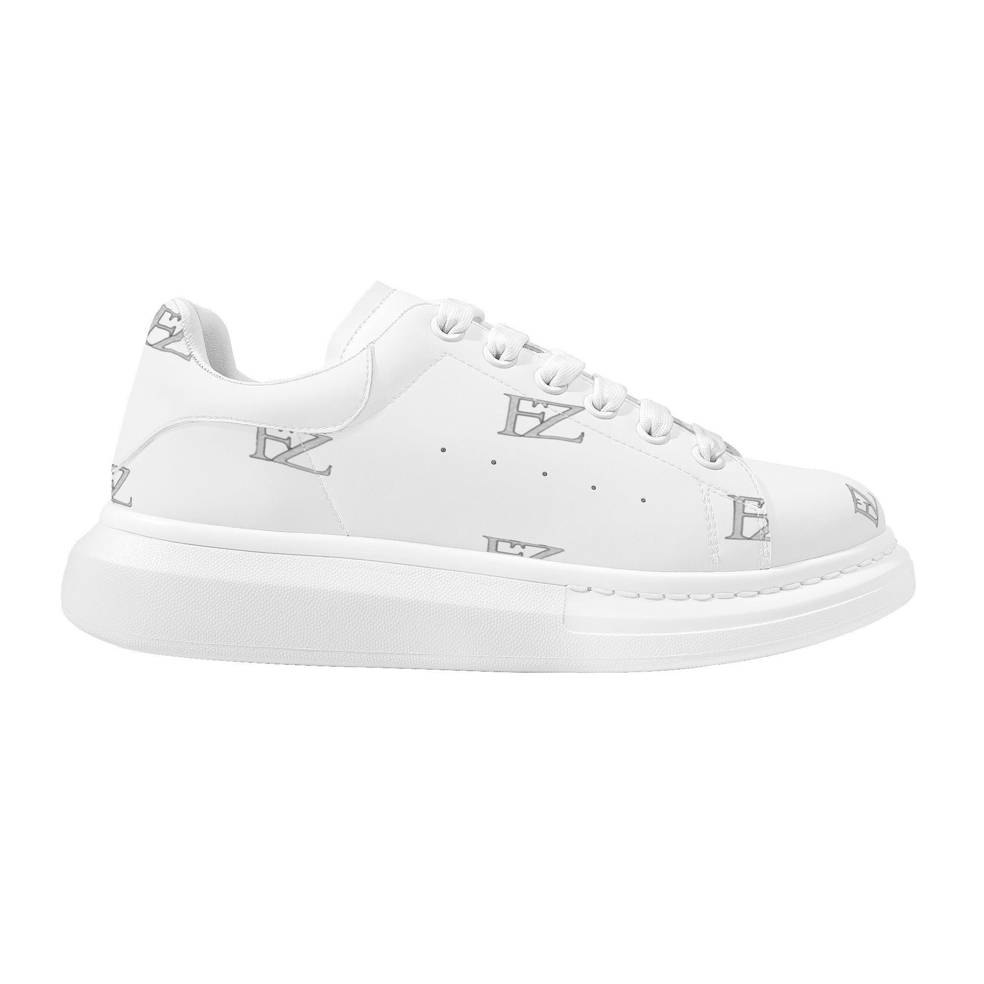FZ Women's White Tongue Low Top Chunky Shoes - FZwear