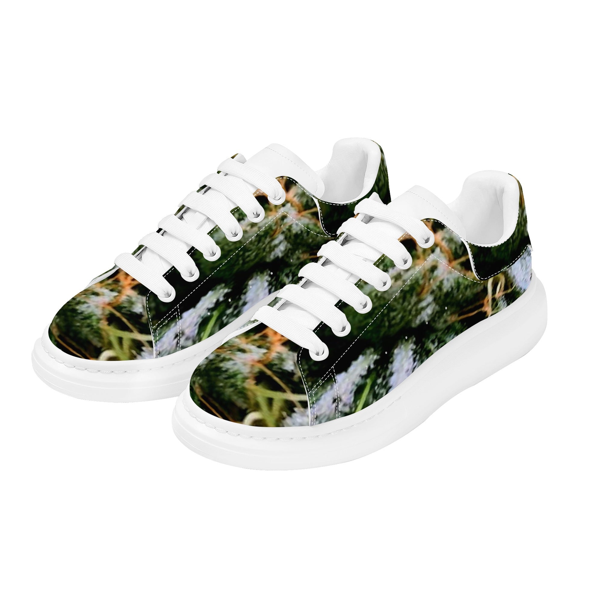 FZ Men's White Tongue Weed Chunky Shoes - FZwear