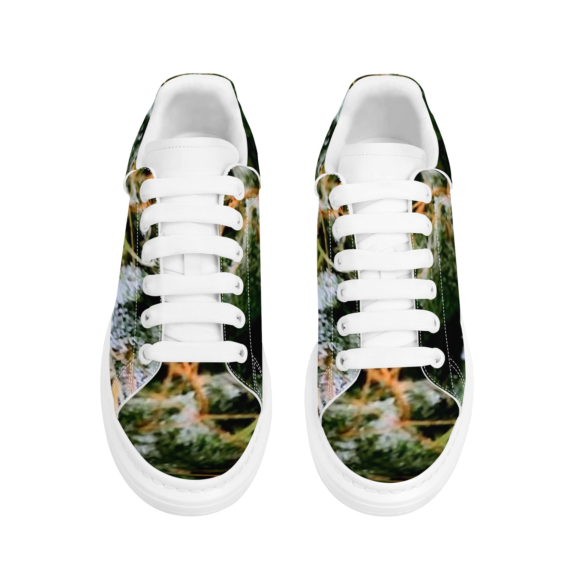 FZ Men's White Tongue Weed Chunky Shoes - FZwear