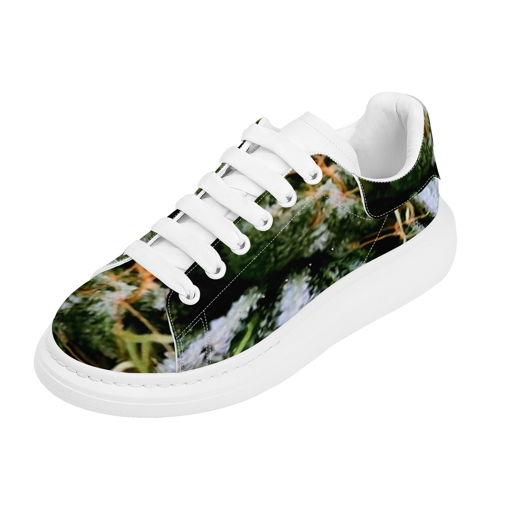 FZ Men's White Tongue Weed Chunky Shoes - FZwear