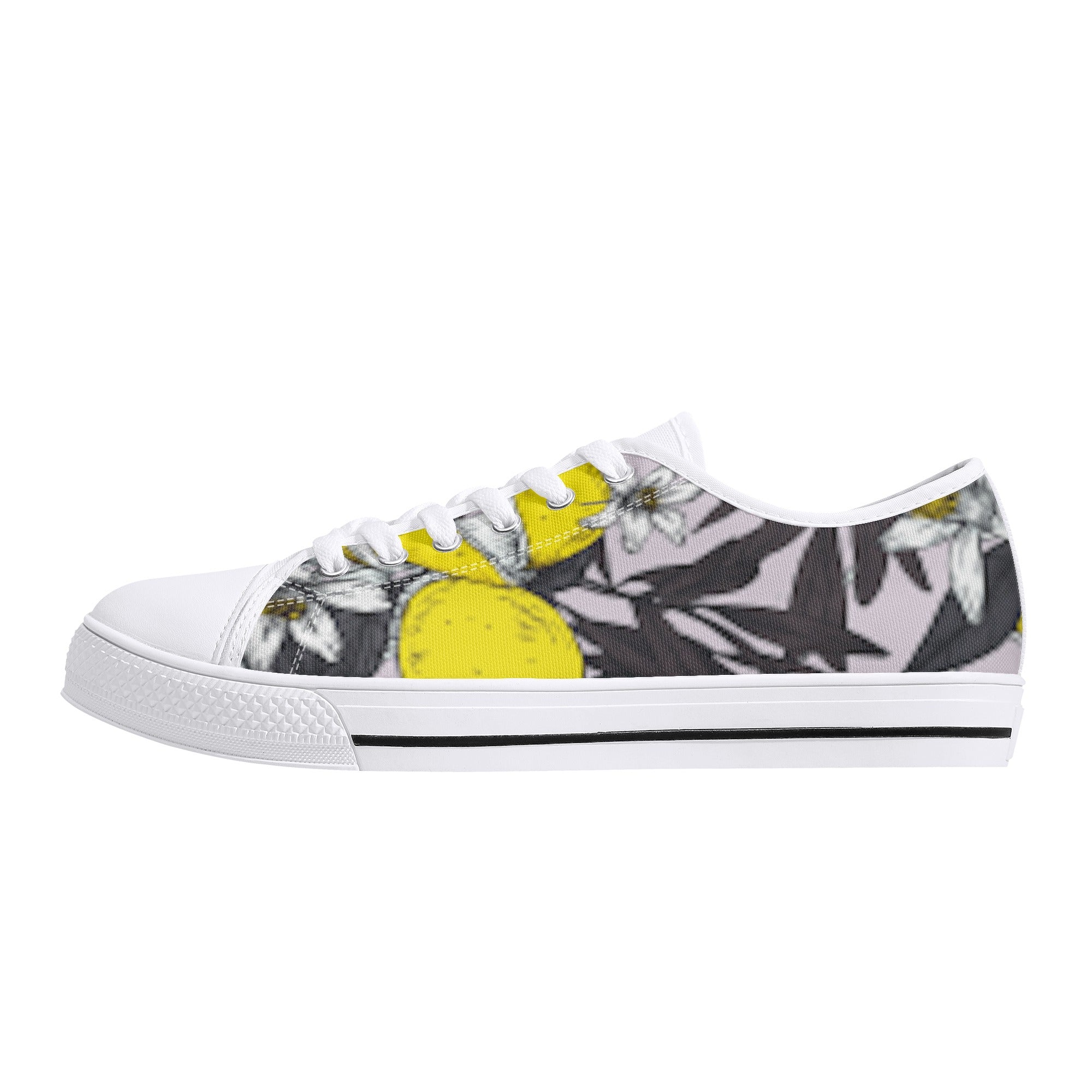 FZ Women's Lightweight White Tongue Canvas Shoes - FZwear