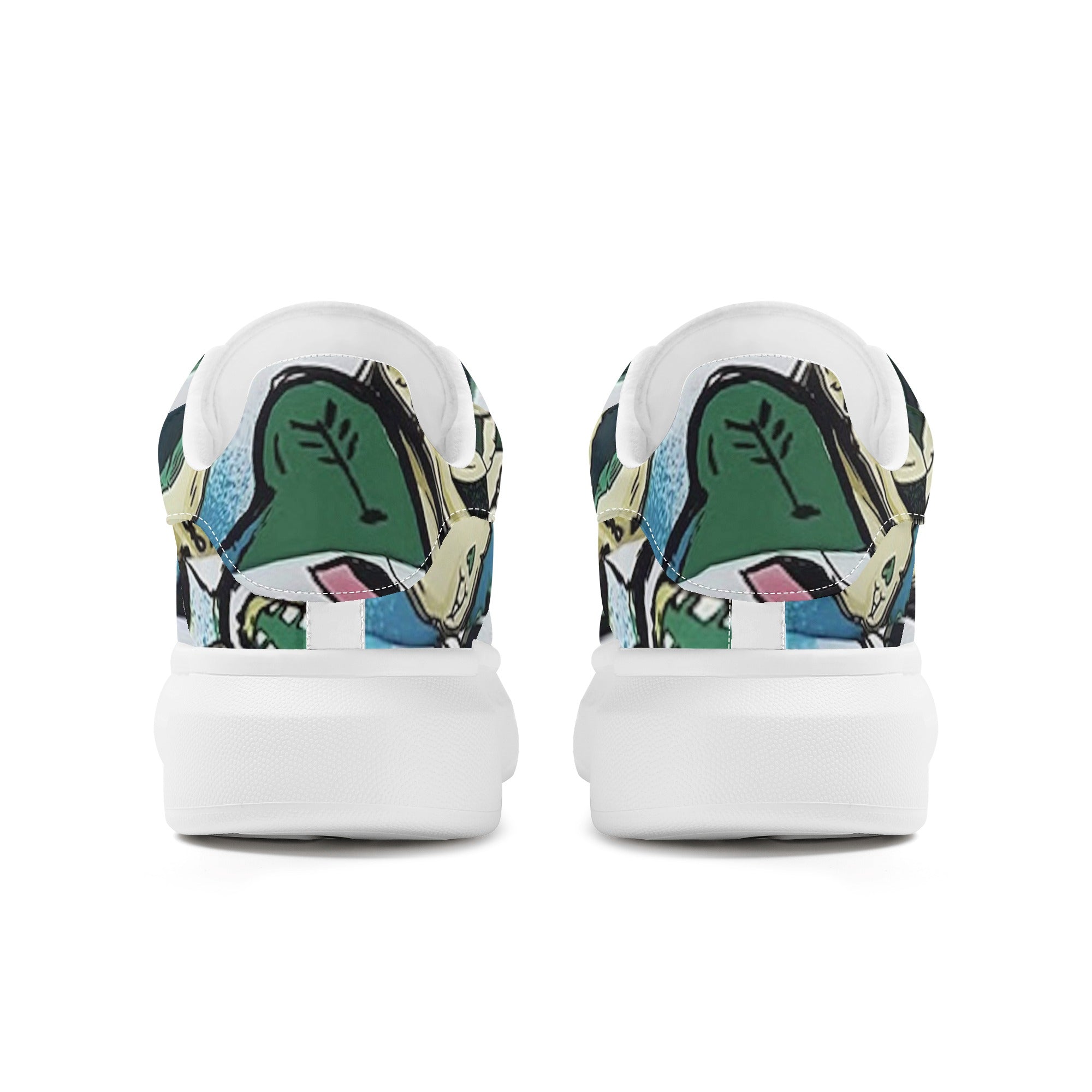 FZ Men's White Tongue Chunky Shoes - FZwear