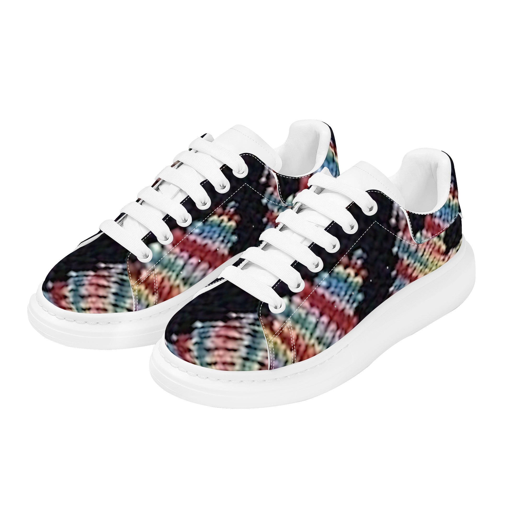 FZ Men's White Tongue Chunky Shoes - FZwear