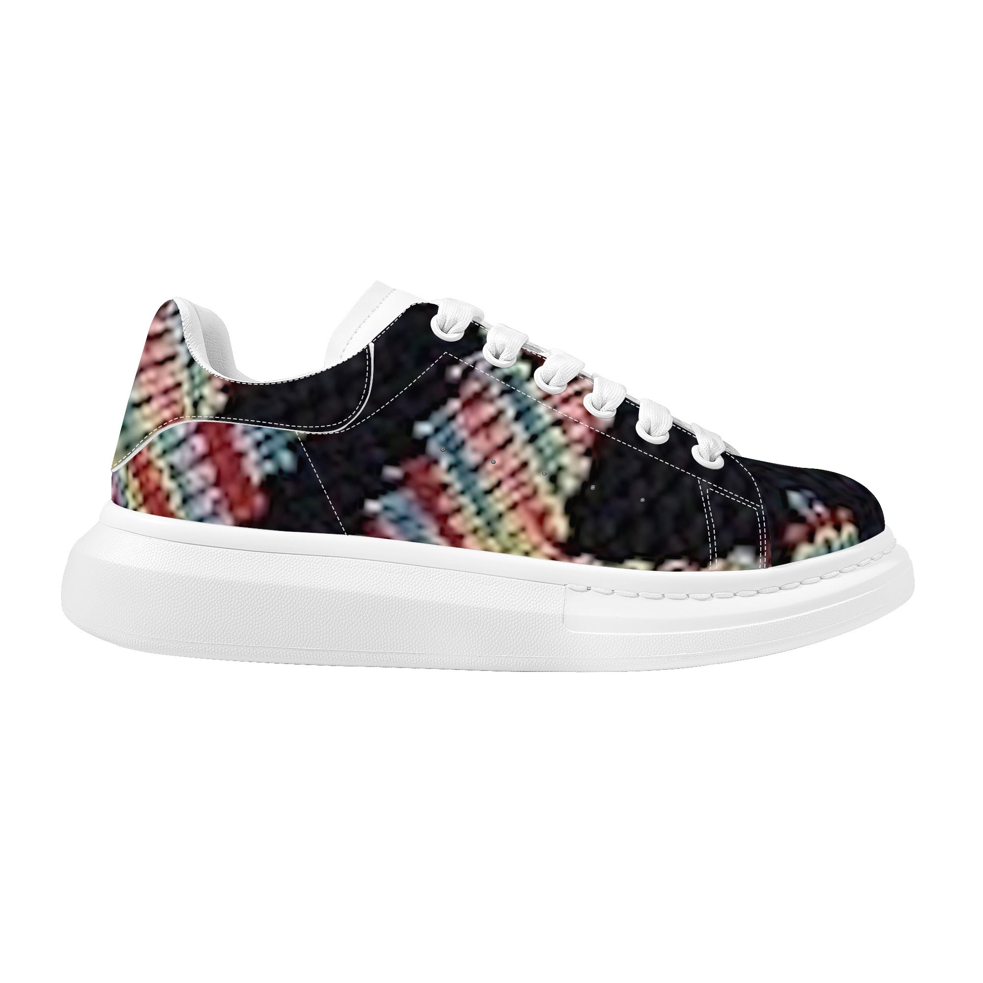 FZ Men's White Tongue Chunky Shoes - FZwear