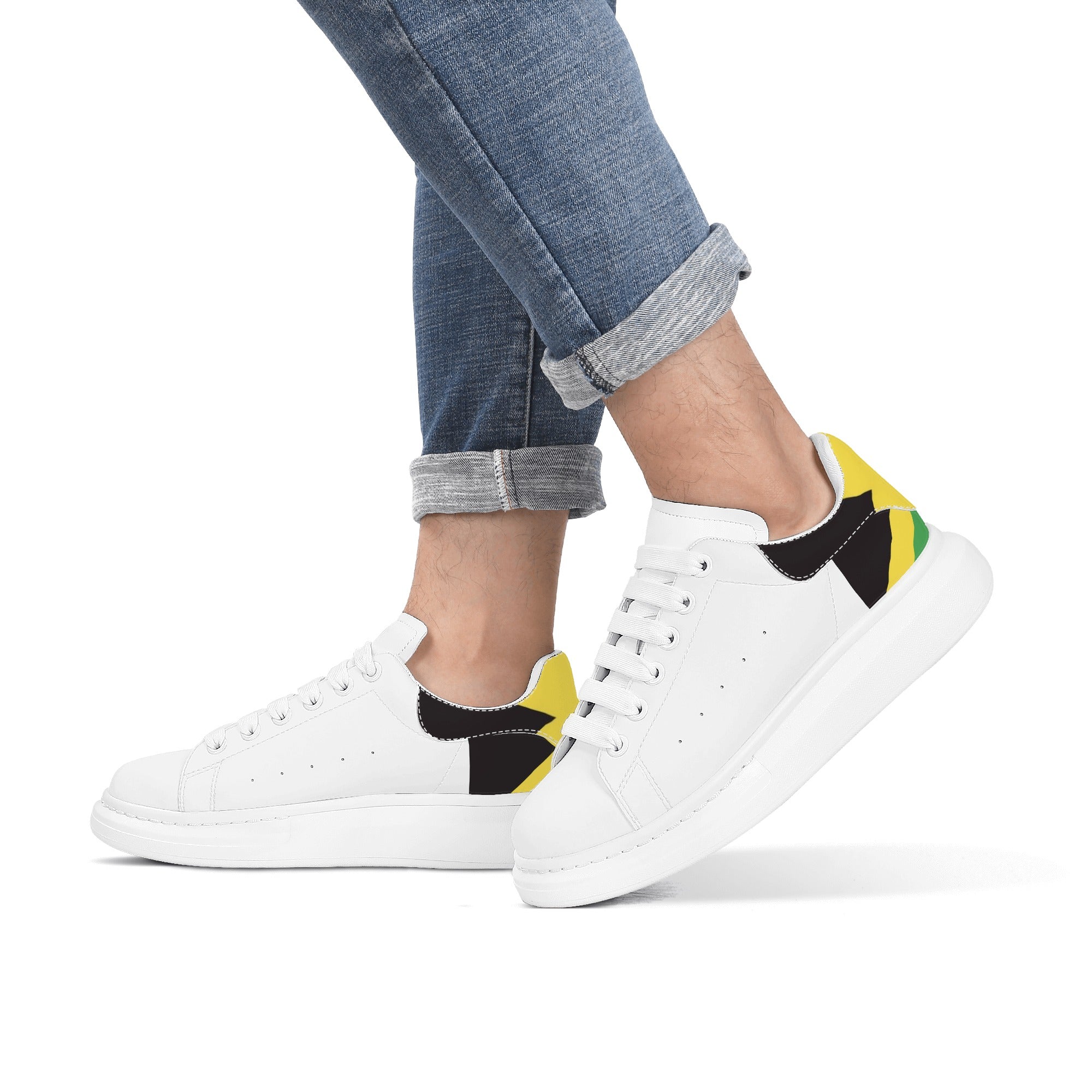 FZ Mens Yaad White Tongue Chunky Shoes - FZwear