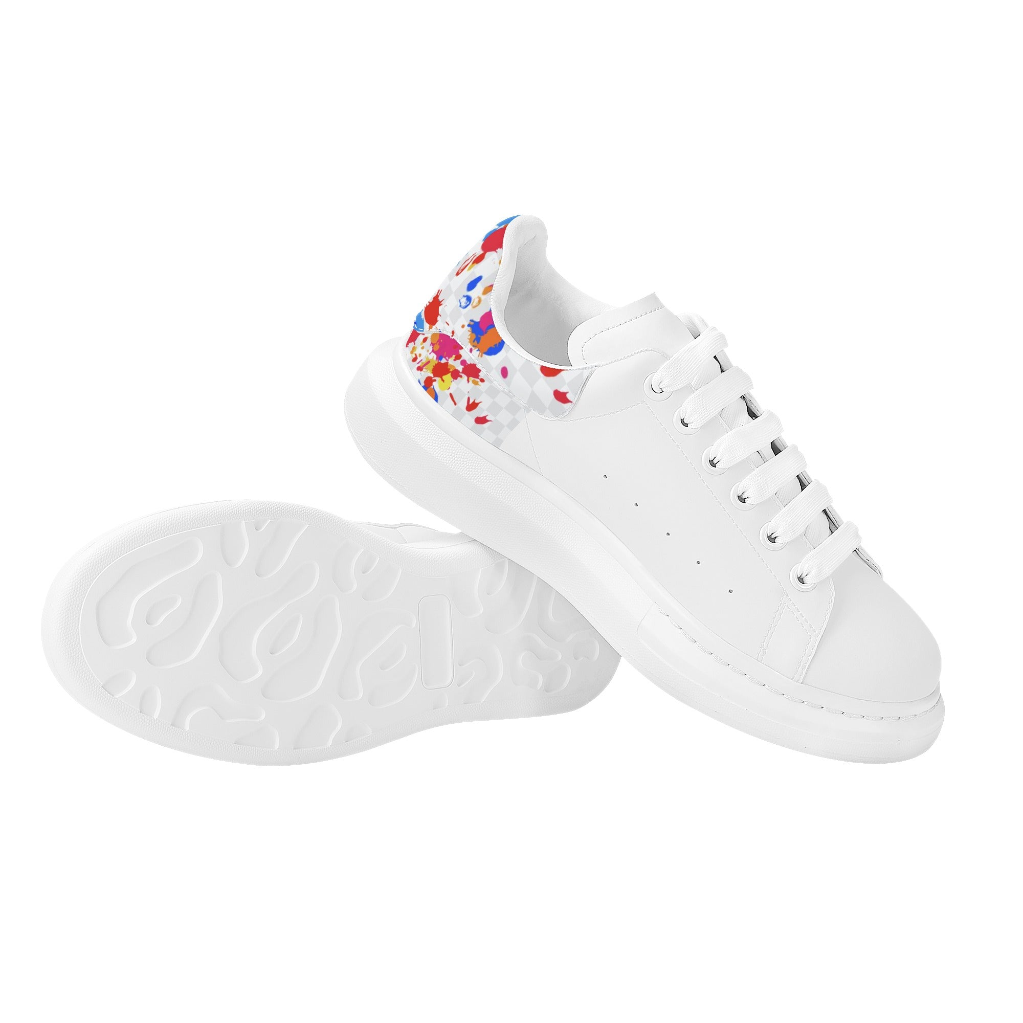 FZ Mens White Tongue Chunky Shoes - FZwear