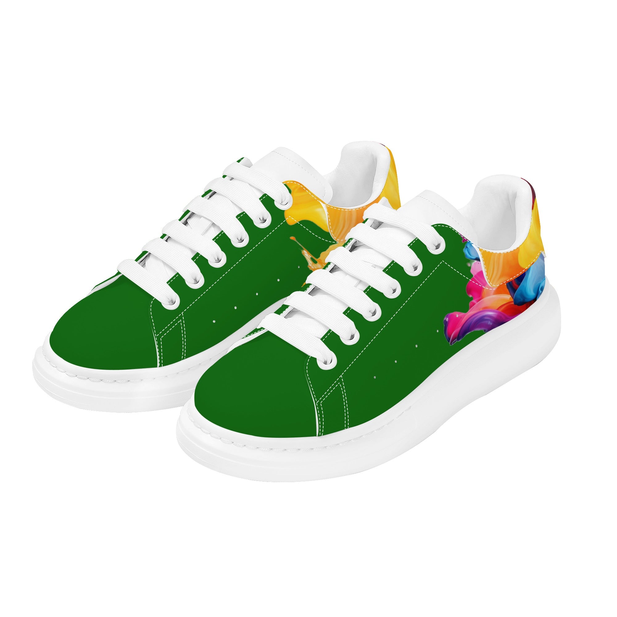 FZ Men's White Tongue Chunky Shoes - FZwear