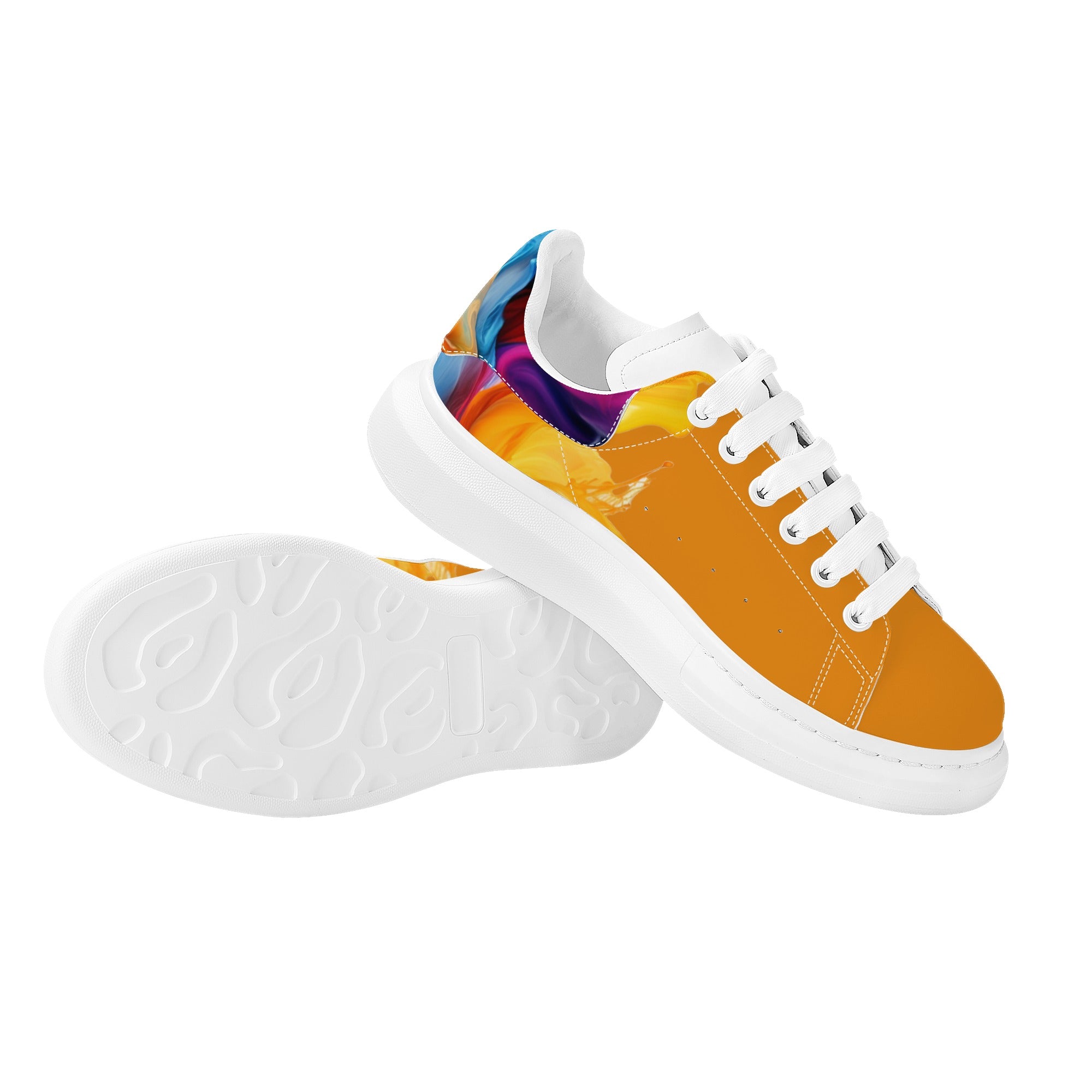 FZ Mens White Tongue Chunky Shoes - FZwear