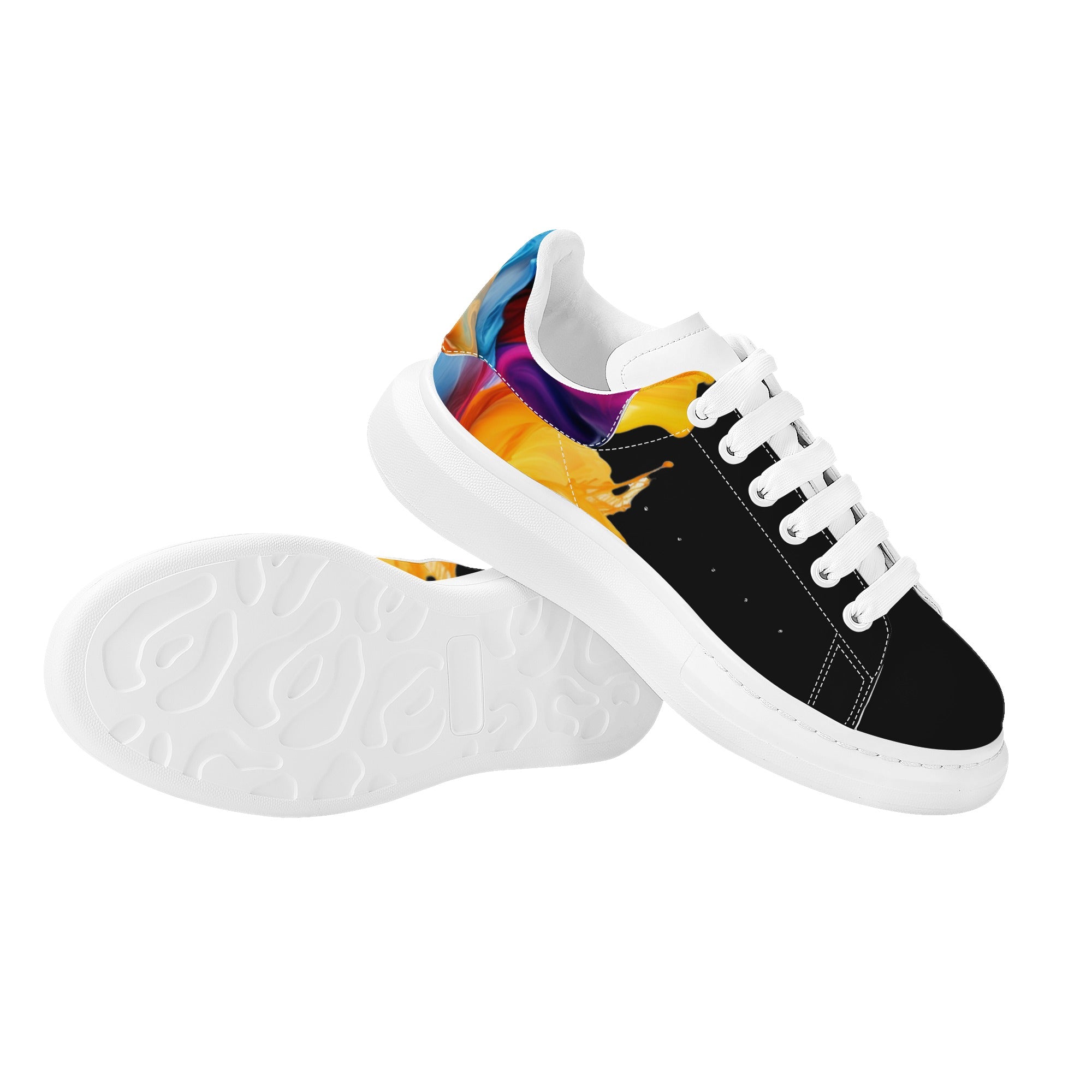 FZ Mens White Tongue Chunky Shoes - FZwear