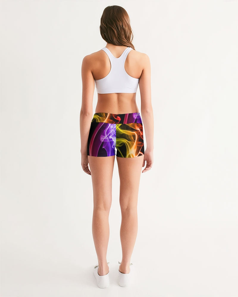 fz gaming zone women's mid-rise yoga shorts
