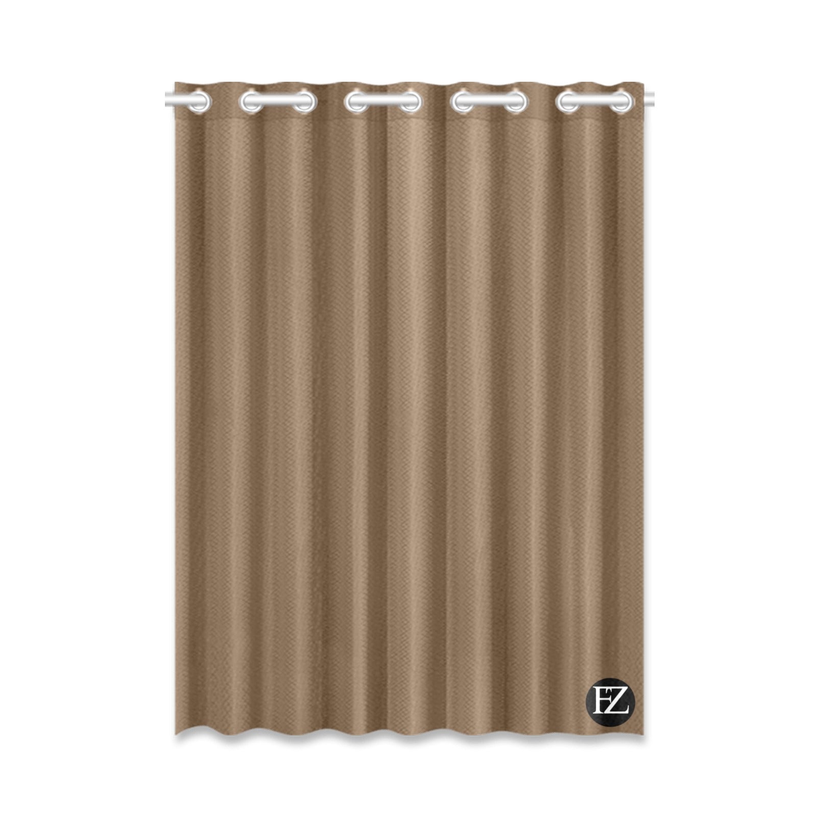 fz window curtain one size / fz room curtains - brown window curtain 52" x 72" (one piece)