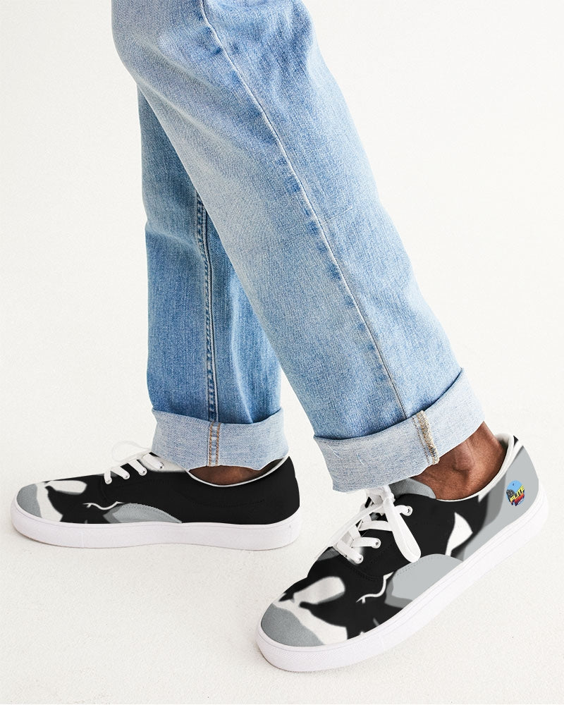 grey zone men's lace up canvas shoe