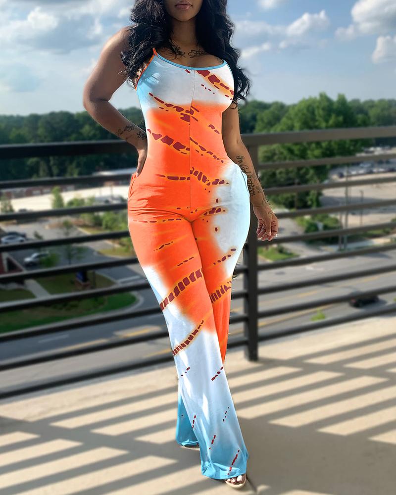 FZ Women's Tie Dye Print Jumpsuit - FZwear