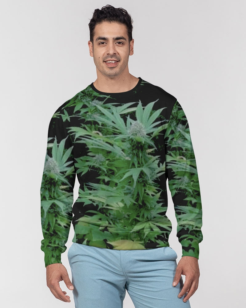 the bud - darker shade men's classic french terry crewneck pullover
