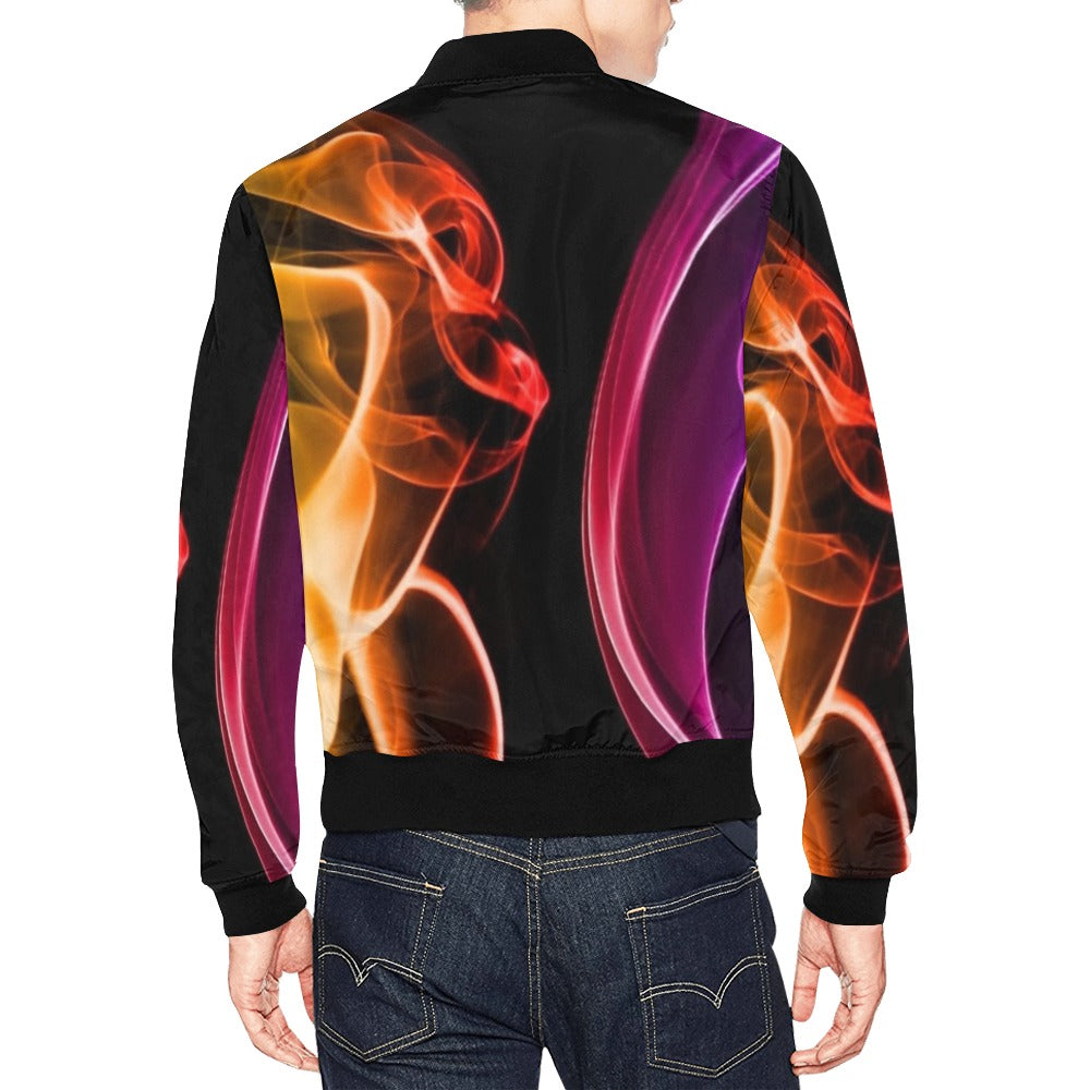 fz men's designer jacket men's all over print casual jacket (model h19)