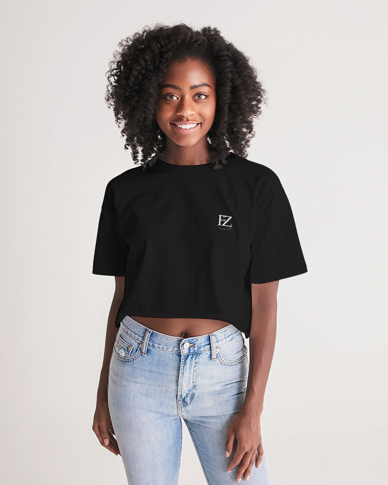 black flite women's lounge cropped tee