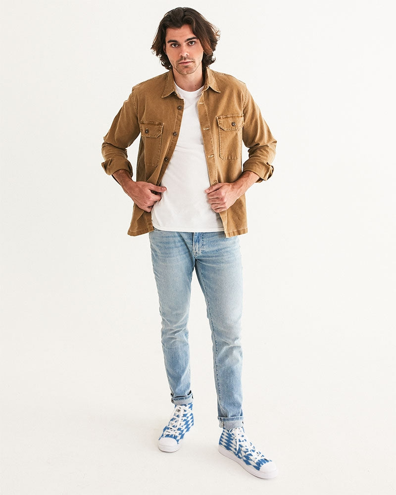 fz diamond zone men's hightop canvas shoe