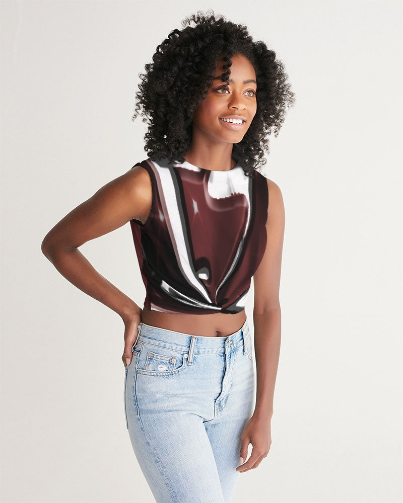 the zone circle women's twist-front tank