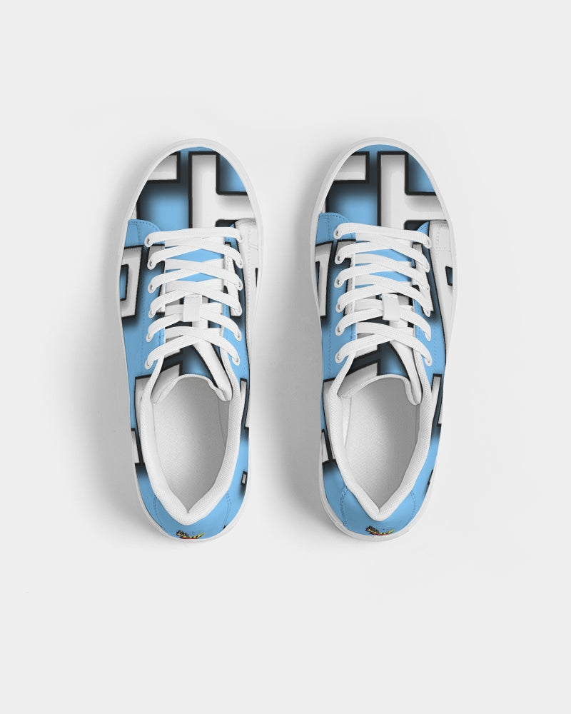 blue sky zone men's faux-leather sneaker