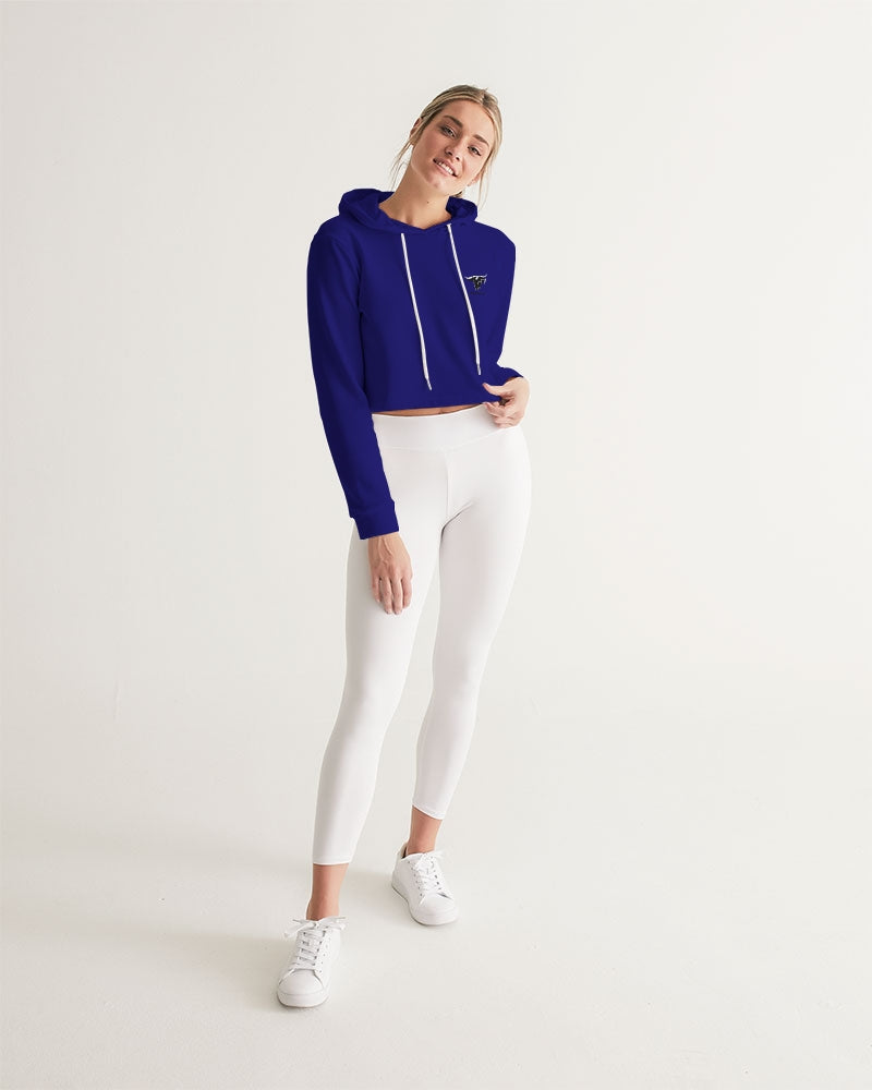 blue zone women's cropped hoodie