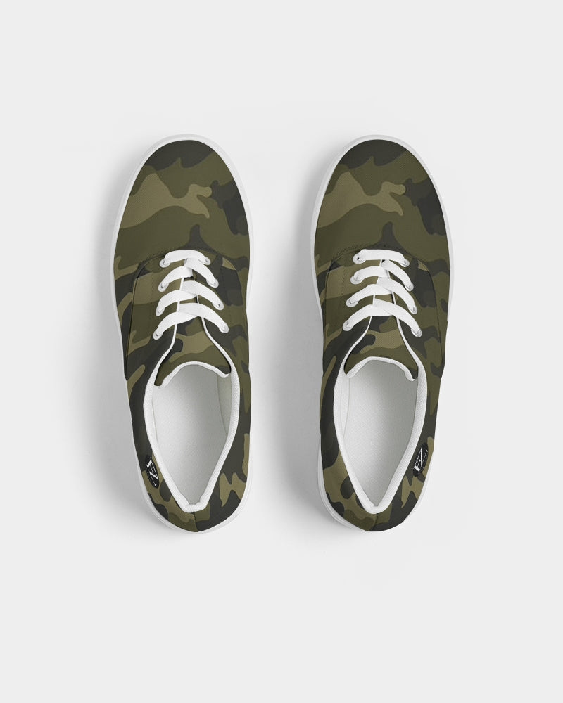 darker shade men's lace up canvas shoe