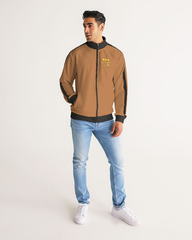 tan flite men's stripe-sleeve track jacket