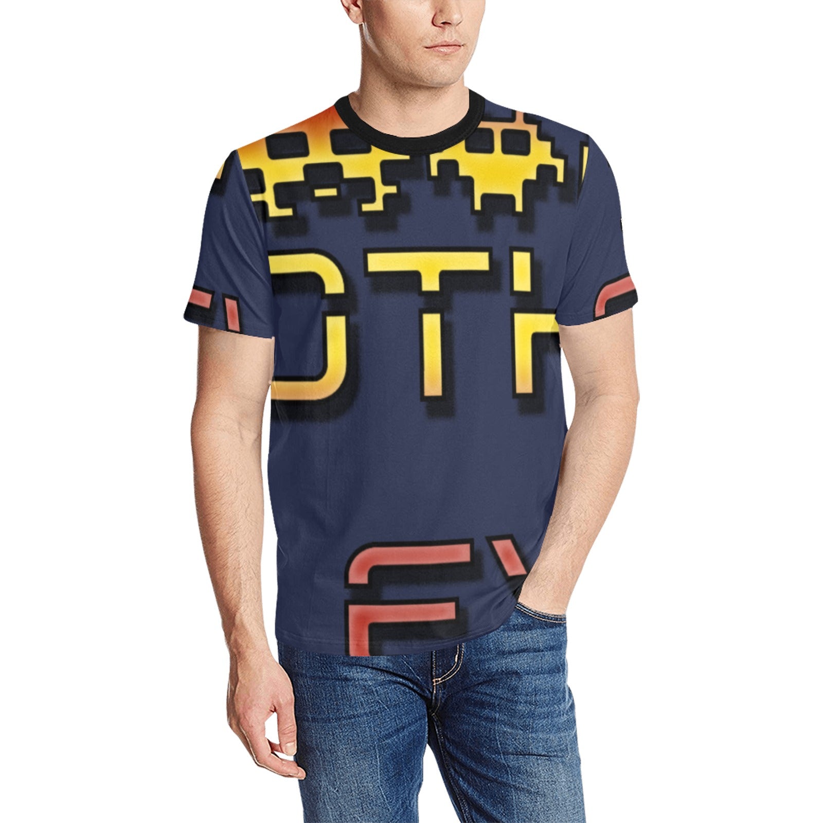 fz men's all-over tee with logo