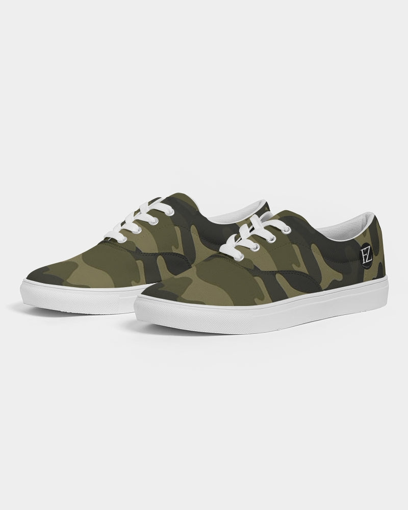 darker shade men's lace up canvas shoe