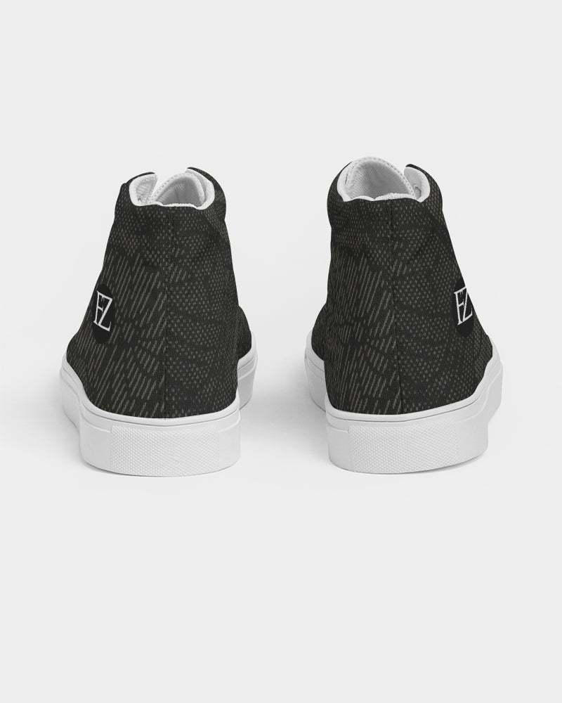 fz abstract men's hightop canvas shoe