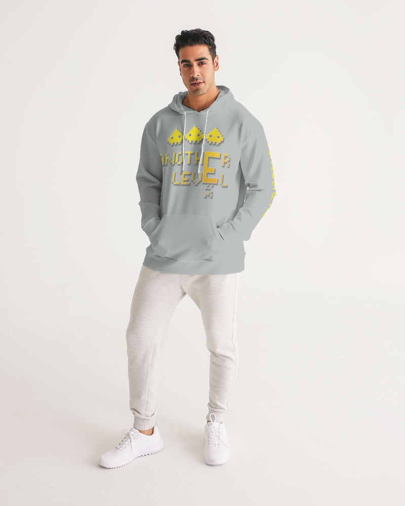 flying grey men's hoodie