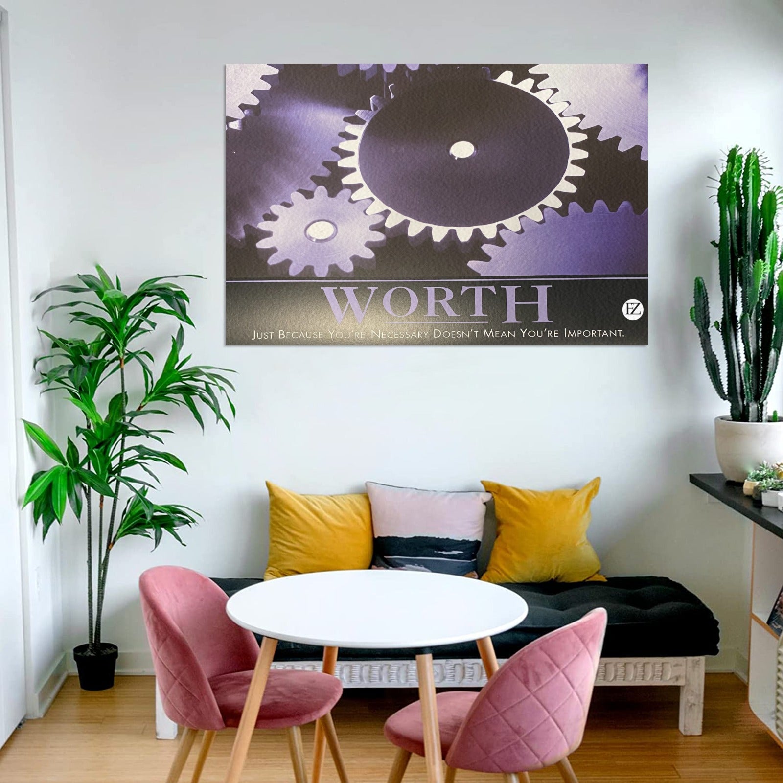 fz worth portrait upgraded frame canvas print 48"x32"(made in queen)