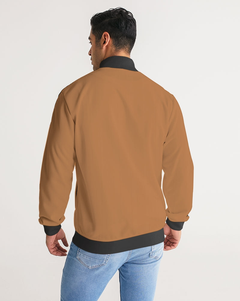 tan flite men's stripe-sleeve track jacket