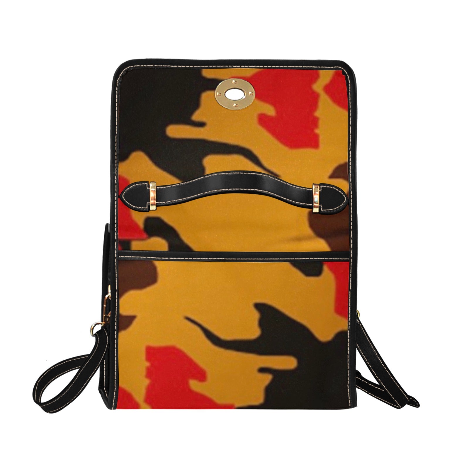 fz leopard print handbag all over print canvas bag (model 1641)(black)