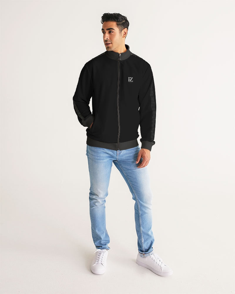 black flite men's stripe-sleeve track jacket