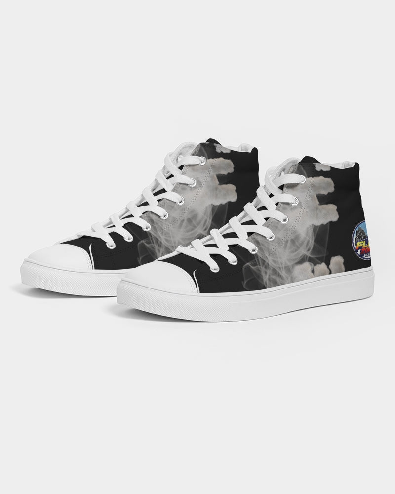 smokin black women's hightop canvas shoe