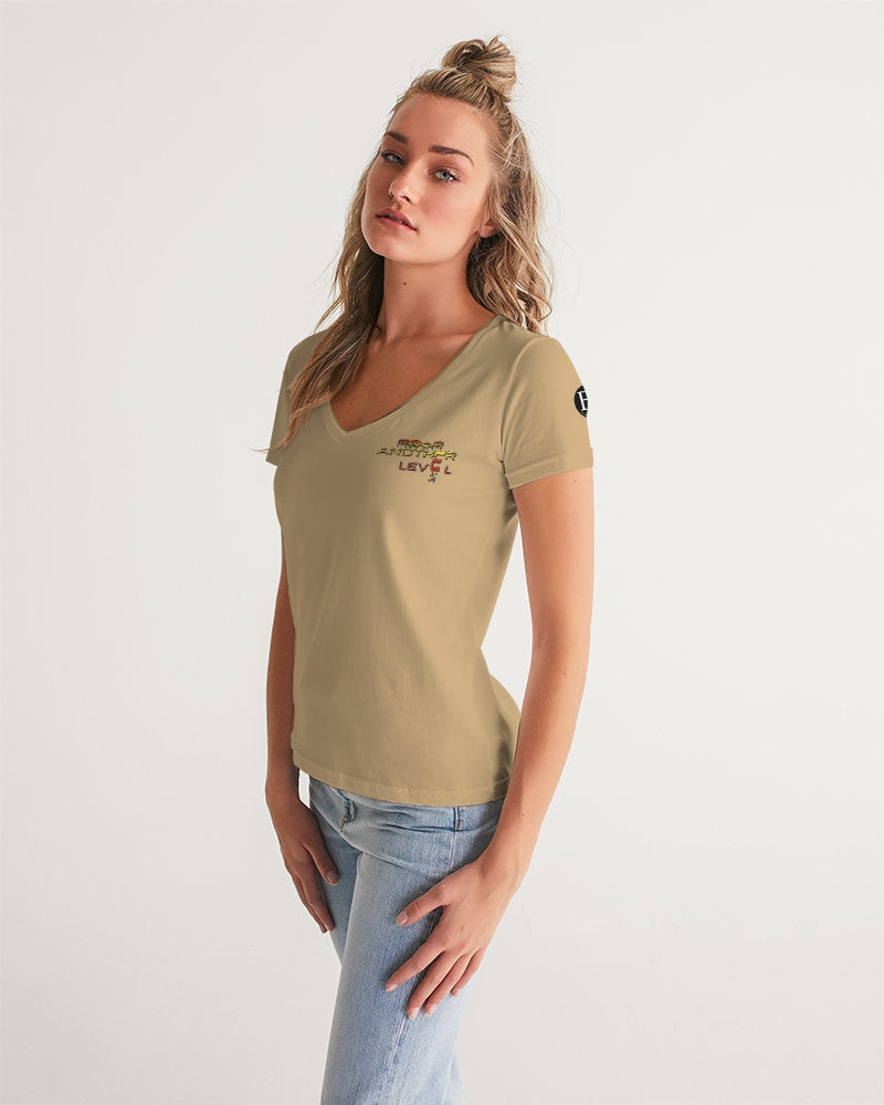 grounded flite women's v-neck tee