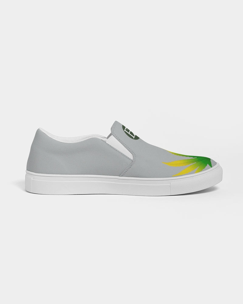flying grey women's slip-on canvas shoe
