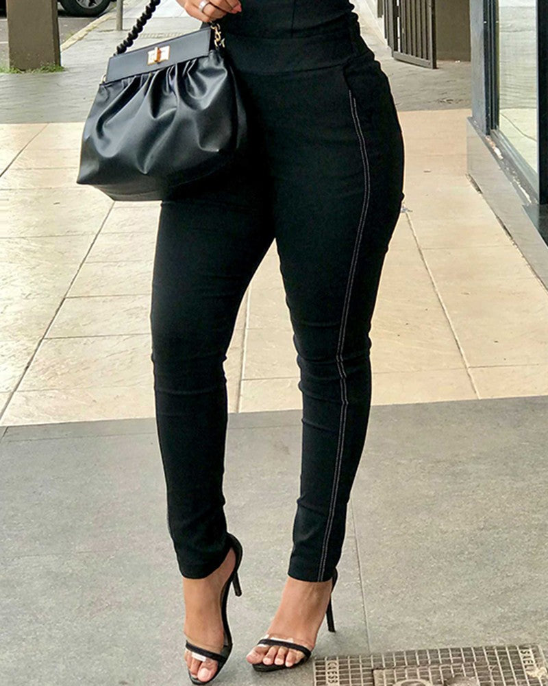 FZ Women's Contrast Piping Detail Jumpsuit - FZwear