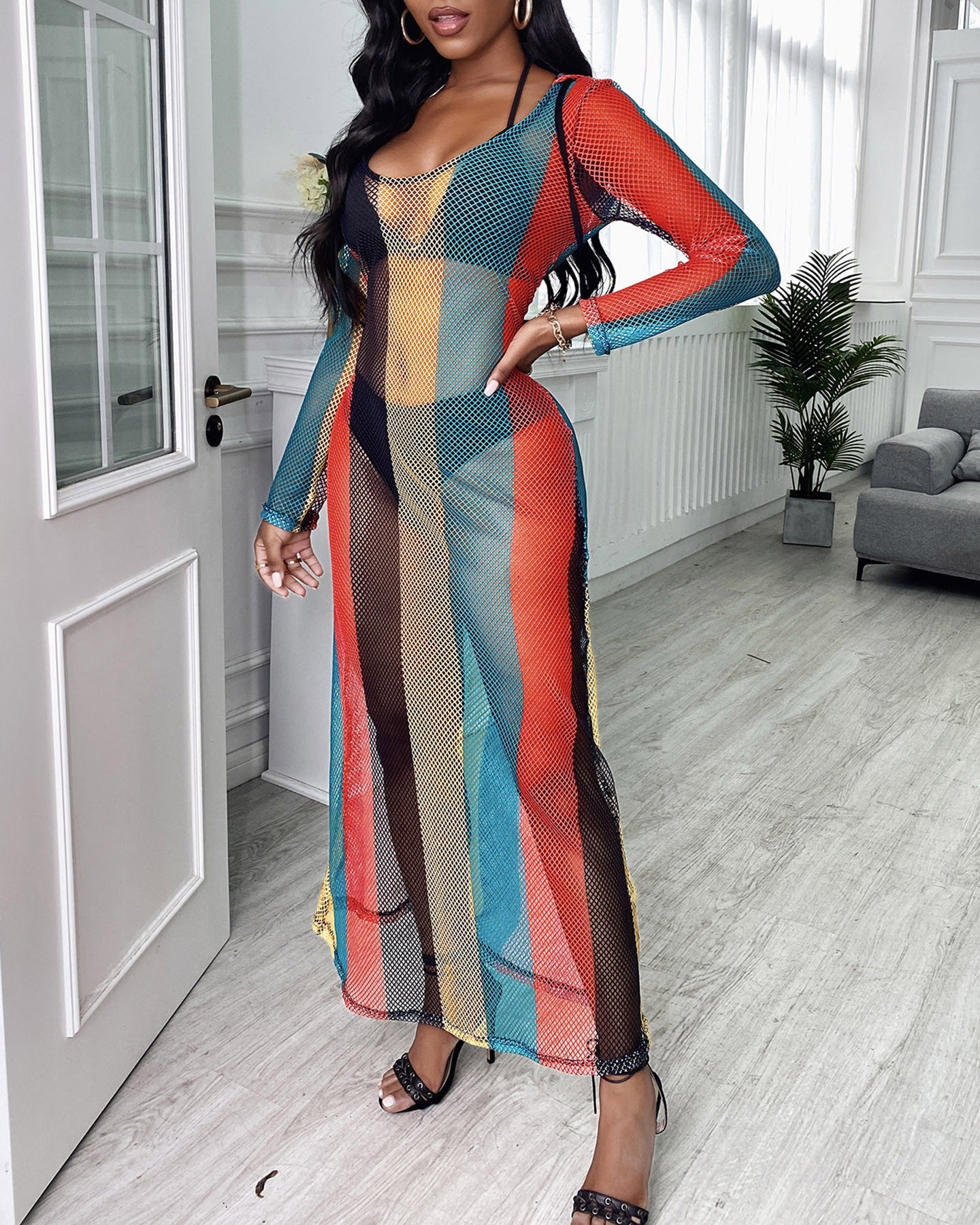 FZ Rasta Design Hooded Swimsuit Cover Up - FZwear