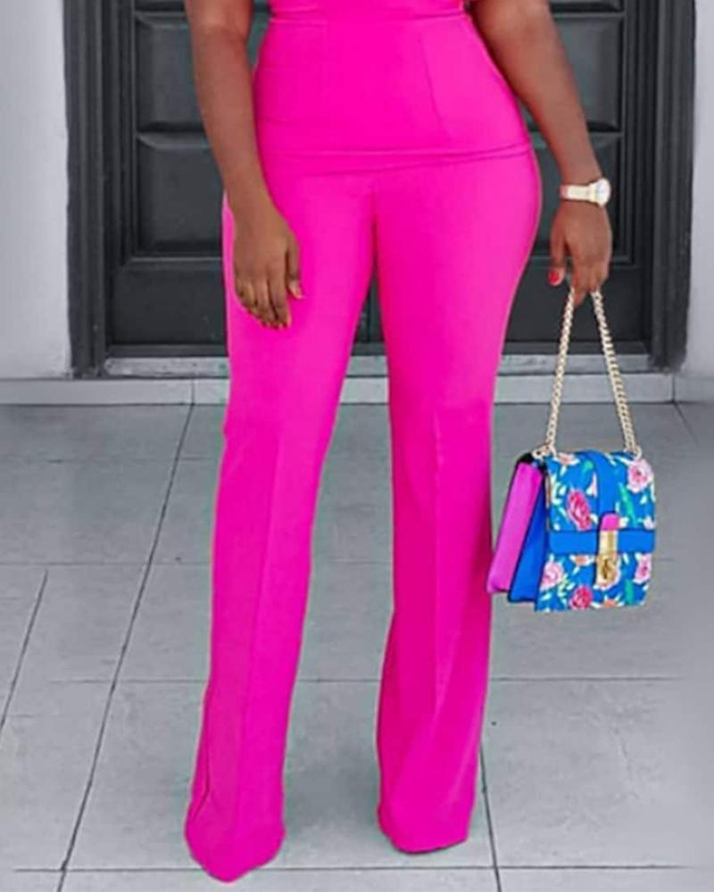 FZ Women's Ruffle Hem One Shoulder Jumpsuit - FZwear