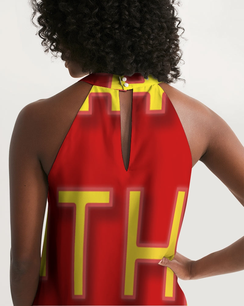 fire flite women's halter dress