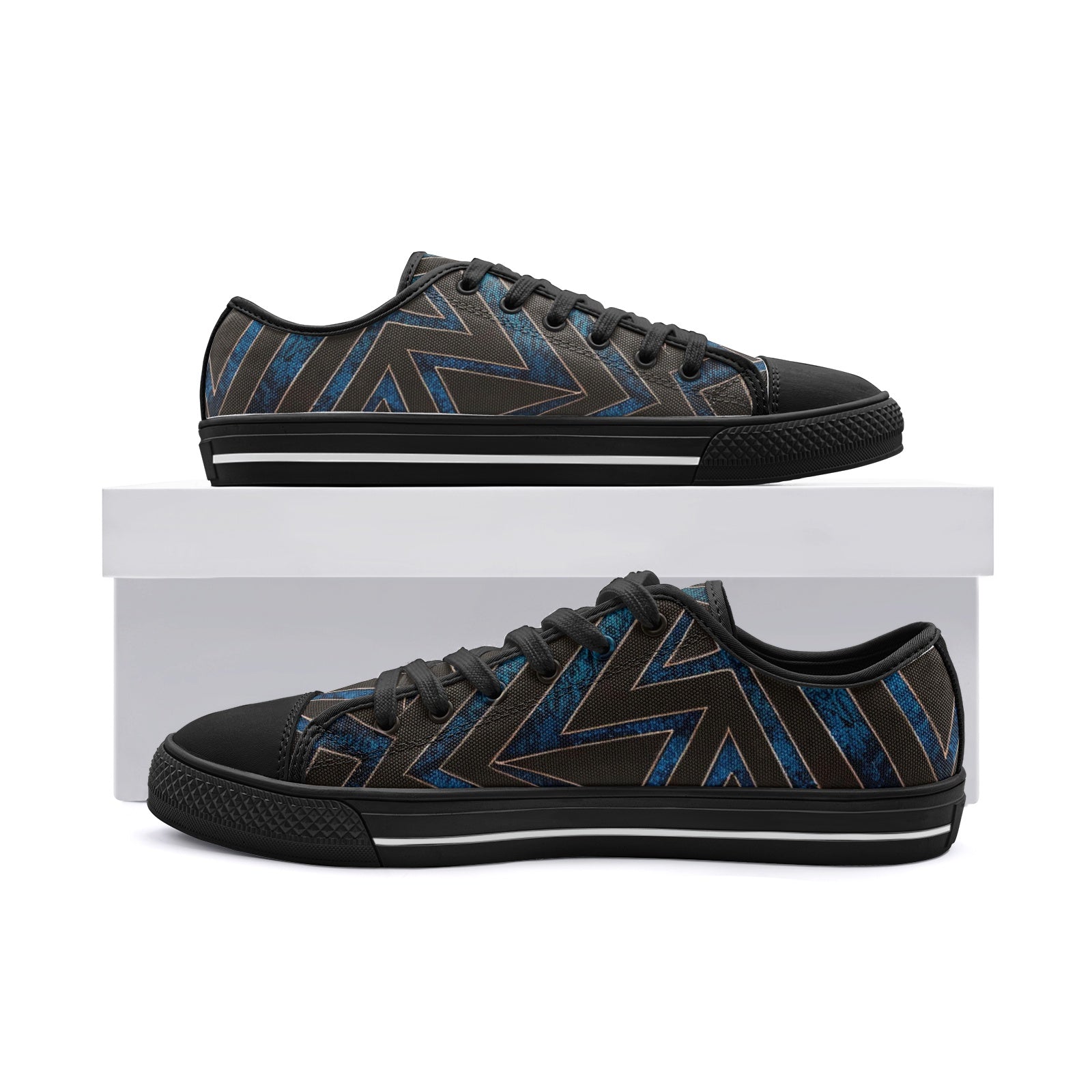 FZ African Print Unisex Low Top Canvas Shoes - FZwear